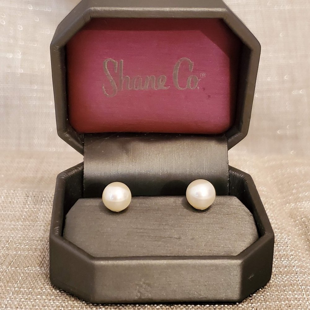 Shane Co 7mm Cultured Pearl Earrings